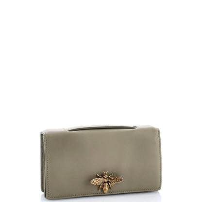 Christian Dior Bee Clutch Leather