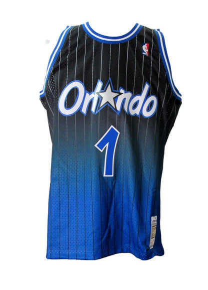 Anfernee Hardaway Autographed Blue Mitchell &
