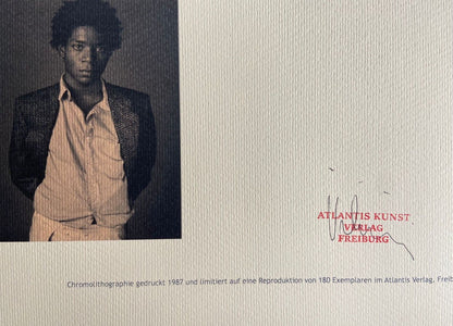 Jean-Michel Basquiat Lithograph Signed Coa, Numbered In Pencil