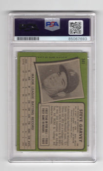 Steve Garvey 1971 Topps #341 Psa Auto Grade Gem Mt 10 Card