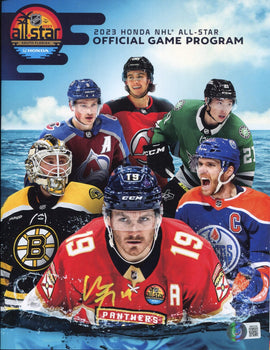 Matthew Tkachuk Autographed 2023 Nhl All Star Game Official Program (Bas)