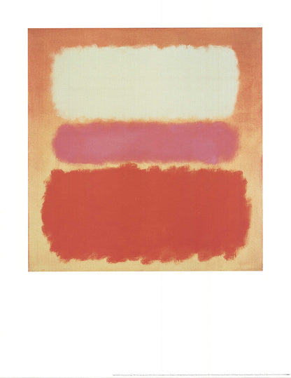 Mark Rothko White Cloud Over Purple " Poster Abstract Red Pink