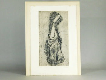 Johnny Friedlaender (Germany) Etching Female Nude Print Signed Sheet Only