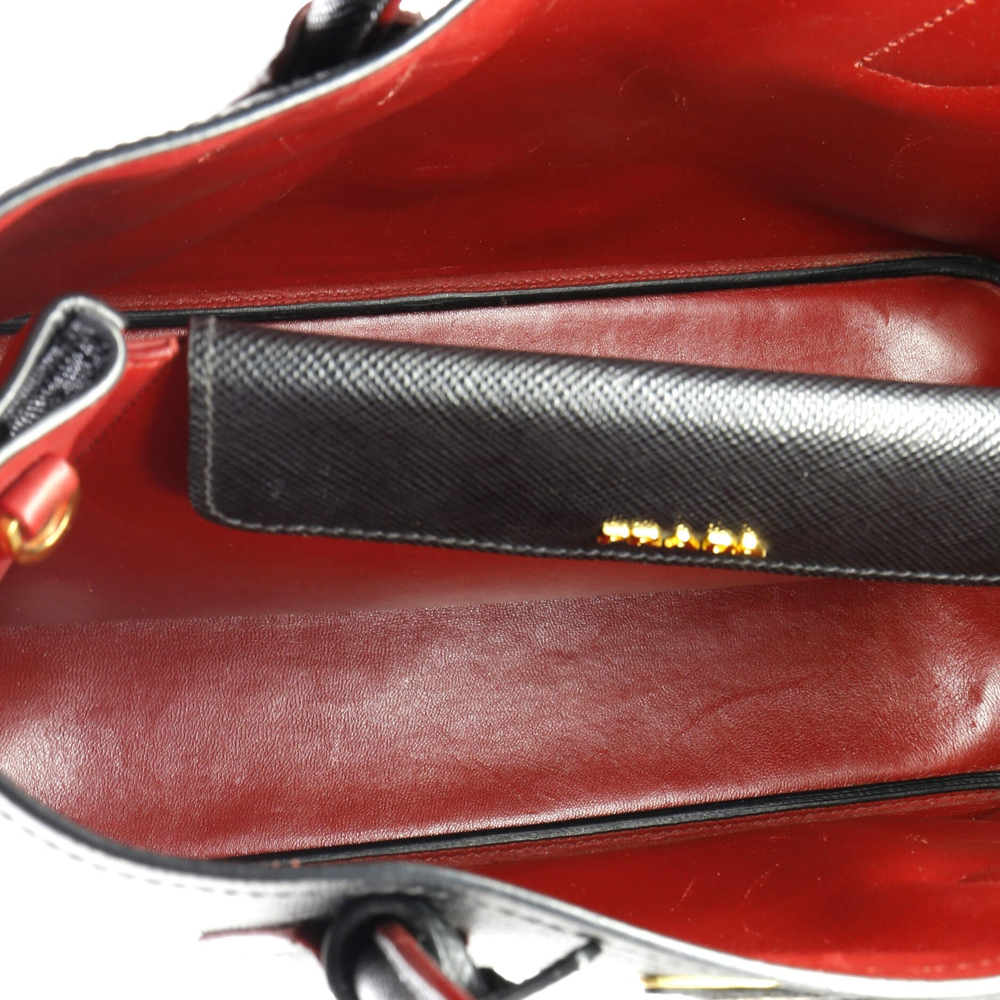 Prada Cuir Double Tote Saffiano Leather Small