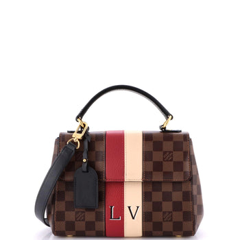 Louis Vuitton Bond Street Handbag Damier With Leather Bb