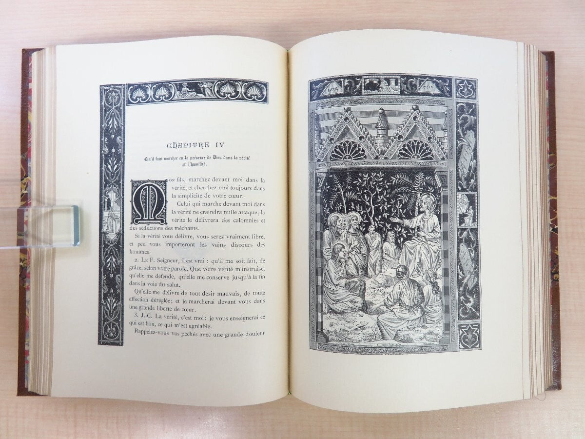 Thomas  Kempis Imitation De Jsus-Christ 1886 1St Edition Dijon Leather Binding