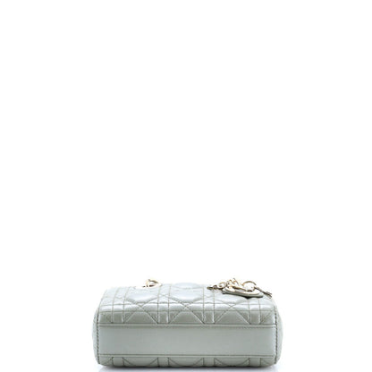 Christian Dior Lady D-Joy Bag Cannage Quilt Lambskin Micro