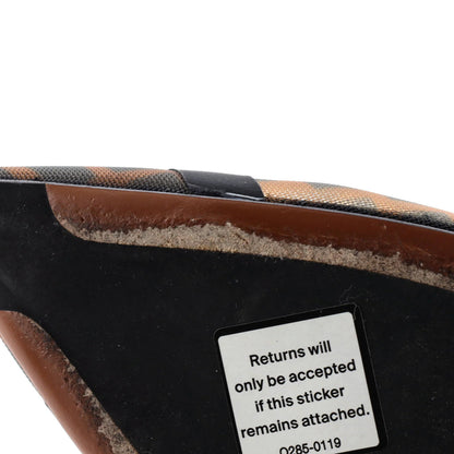 Fendi Women'S Colibri Slingback Pumps Zucca Mesh