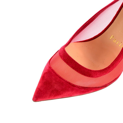 Christian Louboutin Women'S Galativi Pumps Suede And Mesh 85