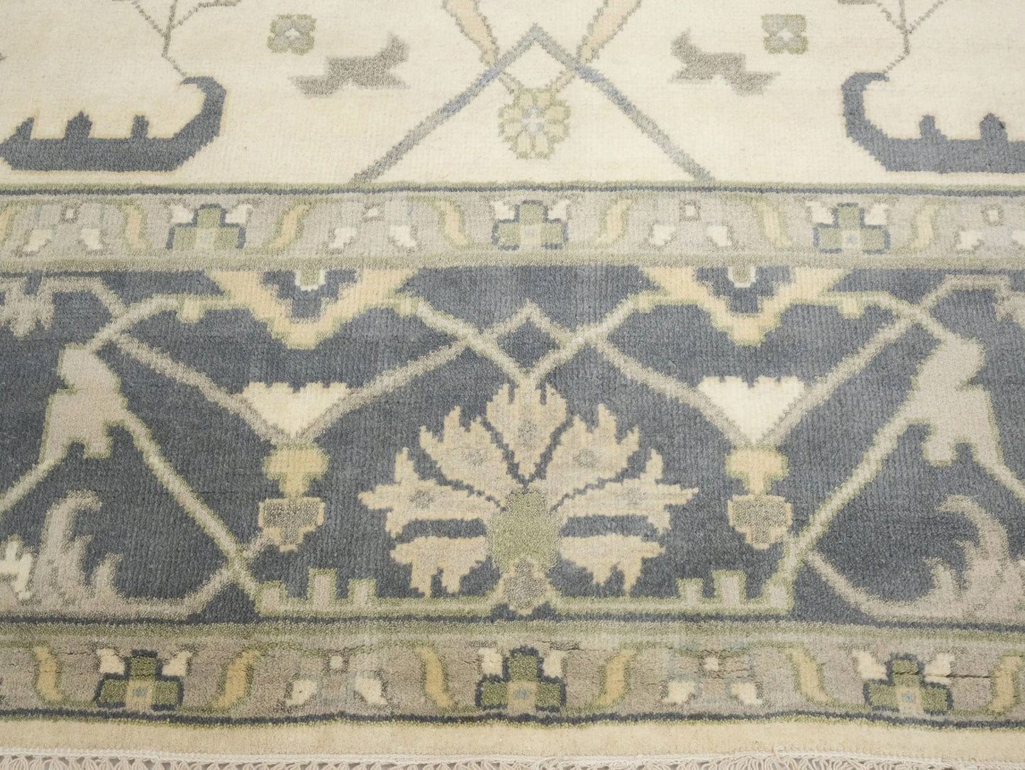 Handmade Extra Large Oushak Oriental Rug Cream
