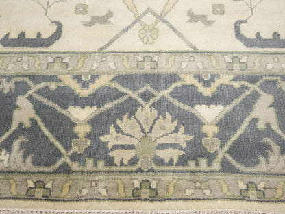 Handmade Extra Large Oushak Oriental Rug Cream