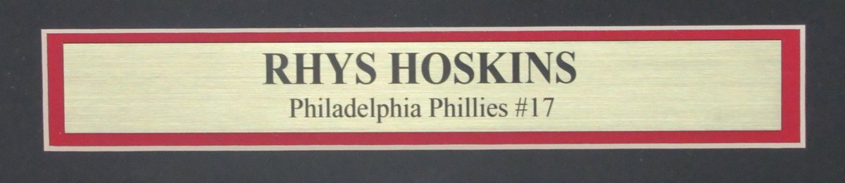 Rhys Hoskins Phillies Signed/Autographed 16X20 Photo Framed Jsa 145858