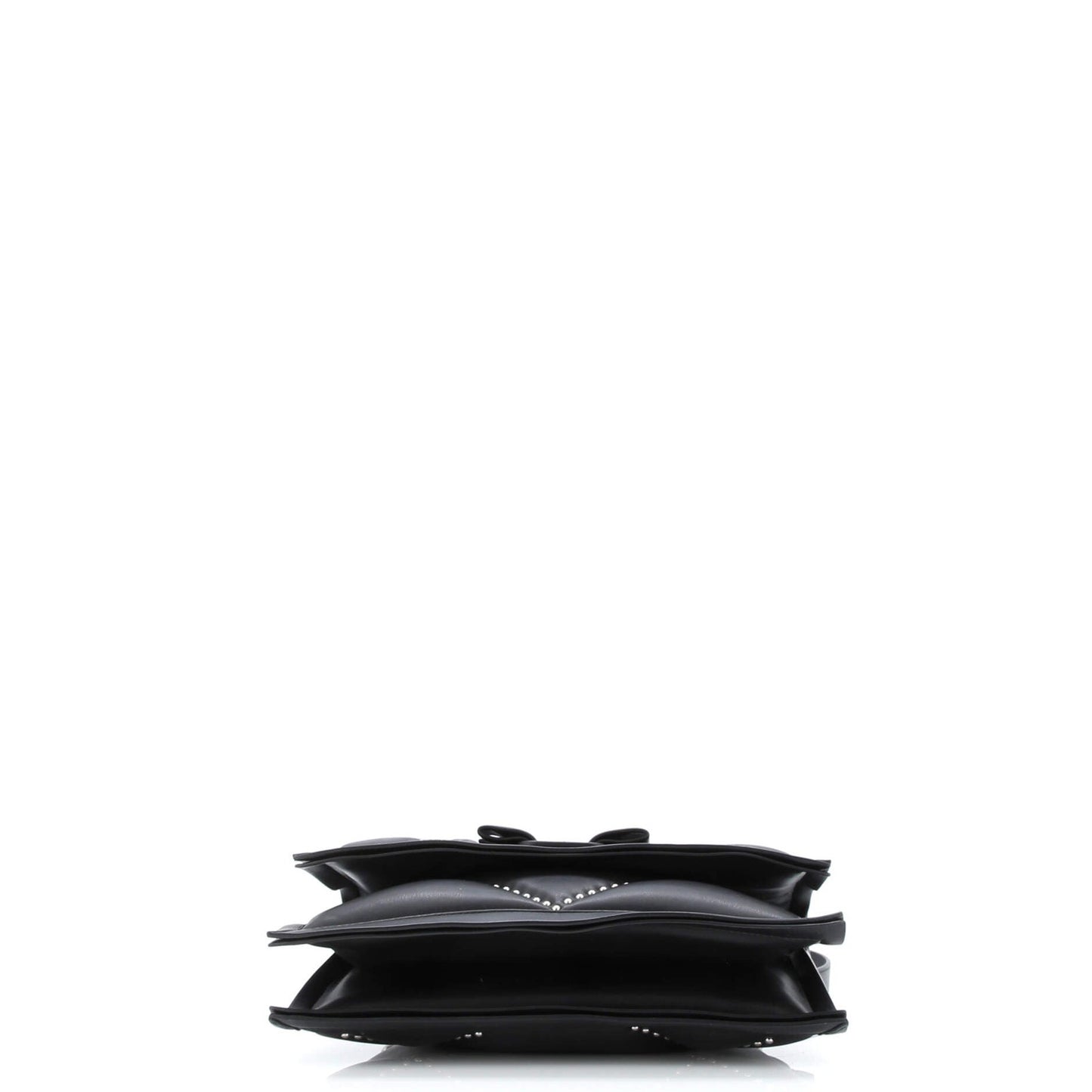 Salvatore Ferragamo Viva Bow Flap Bag Studded Leather Small