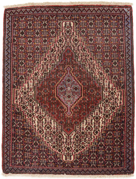 Vintage Tribal Oriental Rug Geometric Design