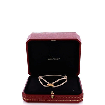 Cartier Trinity On Cord Bracelet Silk Cord With 18K Tricolor Gold