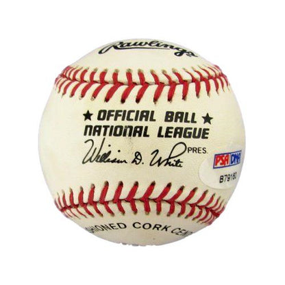 Hank Aaron/Al Downing Dual-Signed/Auto Onl Baseball Hr #715 Psa/Dna 190573