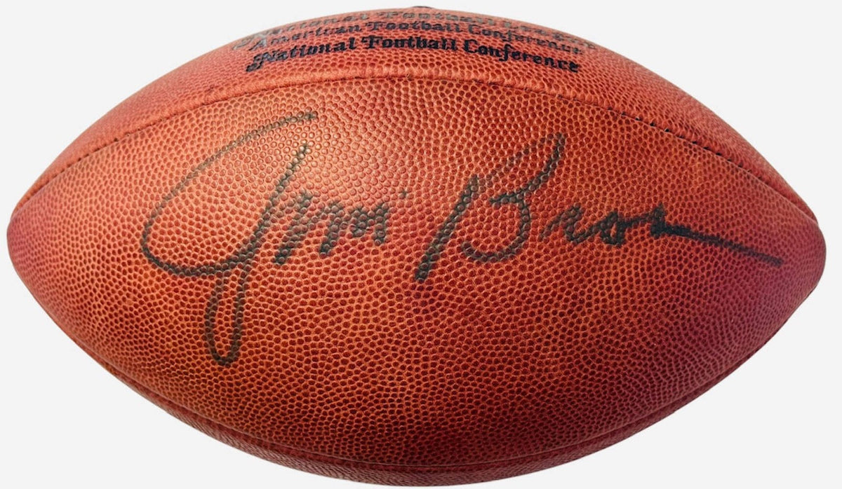 Official Autographed Jim Brown Wilson NFL Football JSA