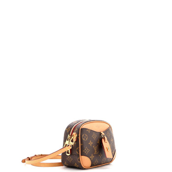 Louis Vuitton Deauville Handbag Monogram Canvas Mini
