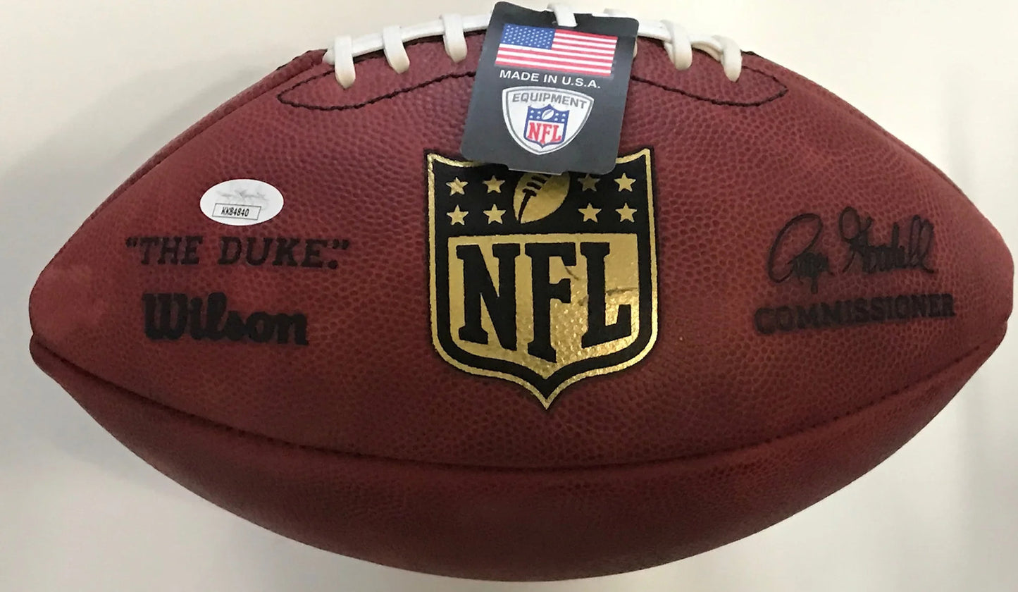 Jason Taylor Autographed Official Nfl Football (Jsa)