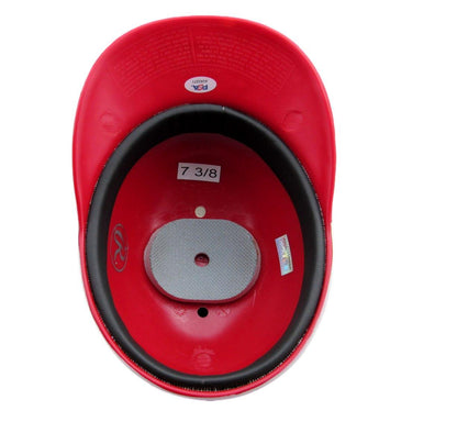 Barry Larkin Hof Signed/Insc Mlb Batting Helmet Reds Size 7 3/8 Psa/Dna 193128