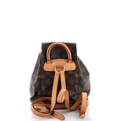 Louis Vuitton Vintage Montsouris Backpack Monogram Canvas Pm