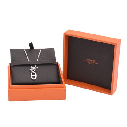 Herms Amulette Chane D'Ancre Necklace Sv925 Silver
