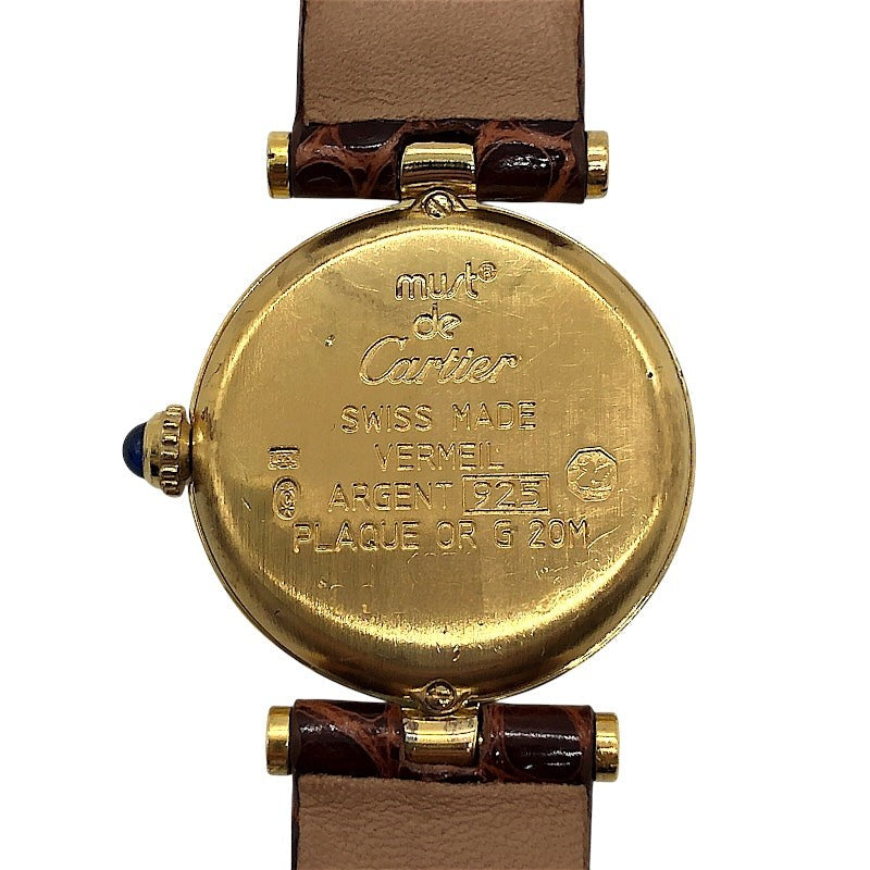 Cartier Must Vendome W1002253 Ivory Gold Sv/Gf