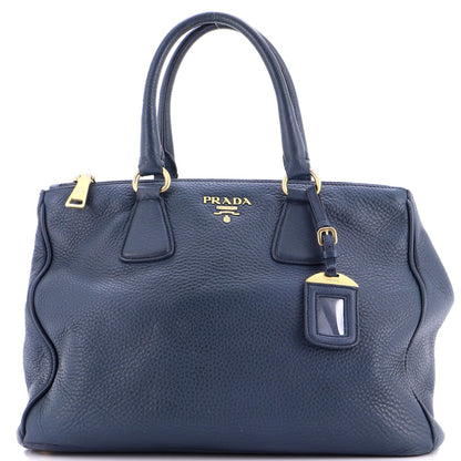 Prada Double Zip Convertible Tote Vitello Daino Large