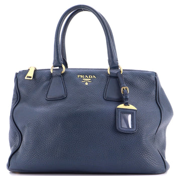 Prada Double Zip Convertible Tote Vitello Daino Large