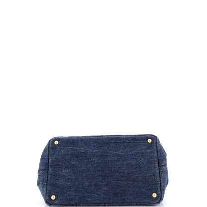 Prada Canapa Tote Denim Small