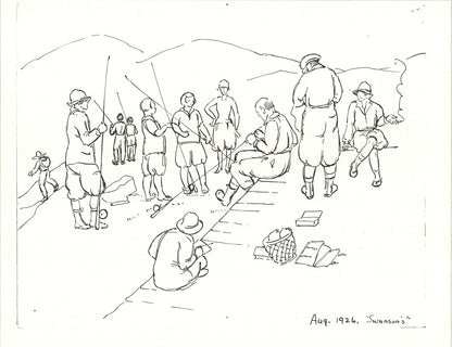 Yb Robinson Swansons " Lithograph Contemporary