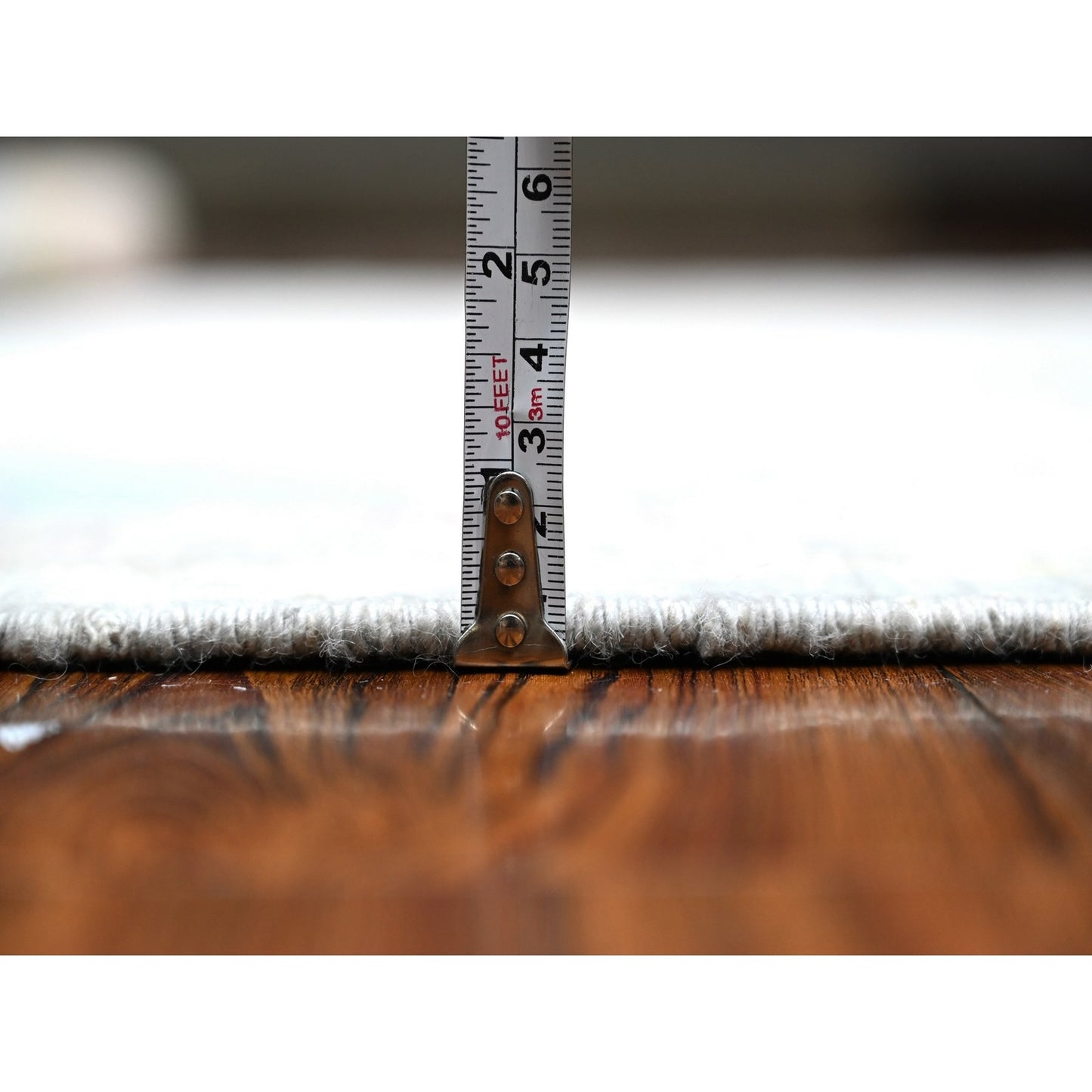 6'4"X9'2" Carolina Blue Afghan Angora Oushak Vegetable Dyes Oriental Rug