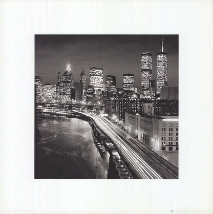 Phot ARTIST UNKNOWN New York City Skyline 15.75" x 15.75" Offset Lithograph 2003