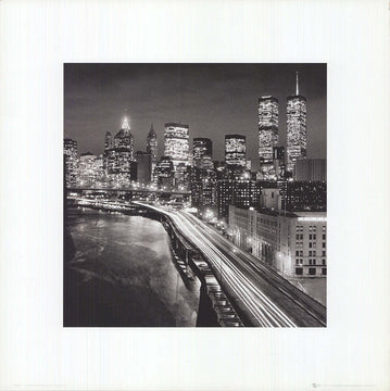 Artist Unknown New York City Skyline " Offset Lithograph Phot