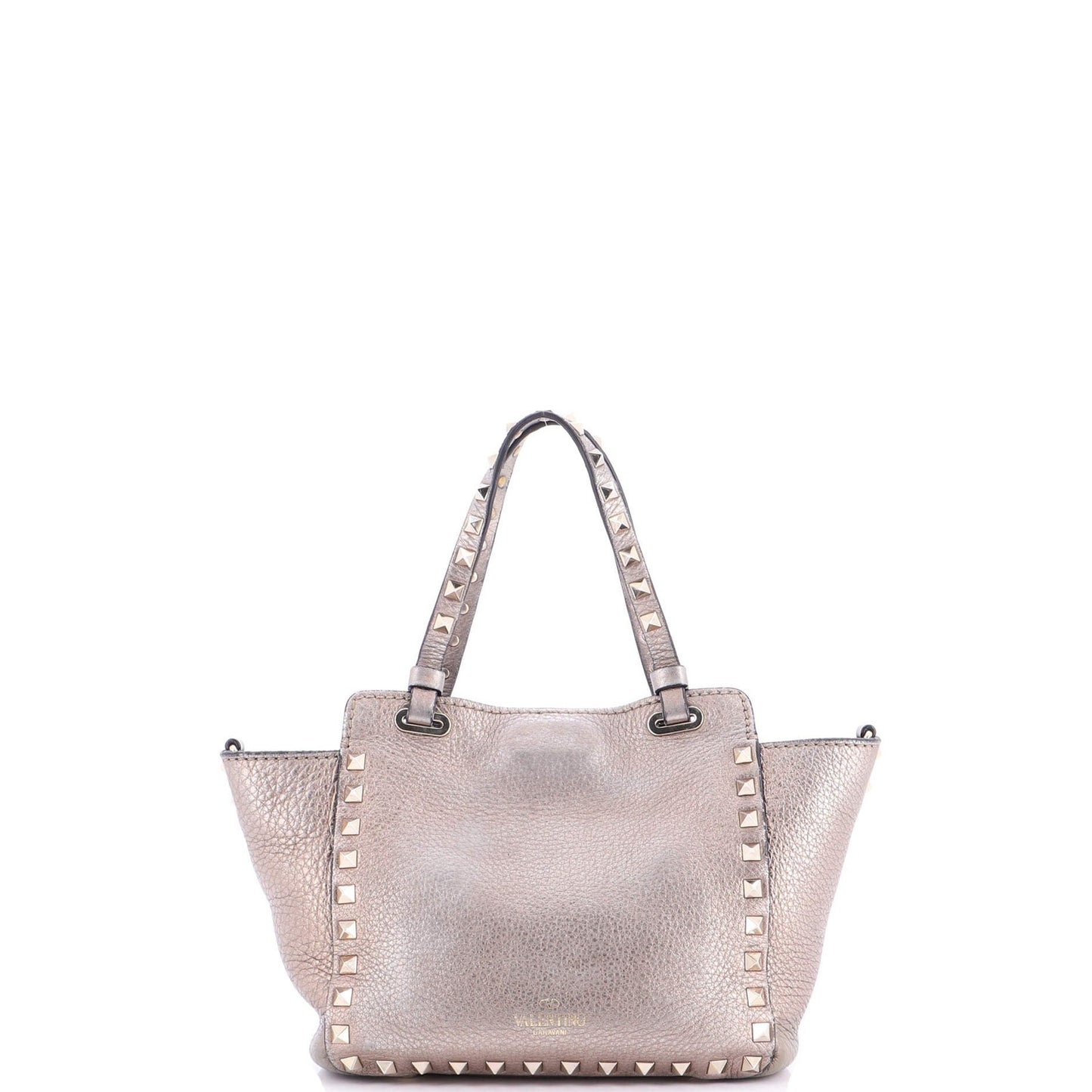 Valentino Garavani Rockstud Tote Pebbled Leather Medium