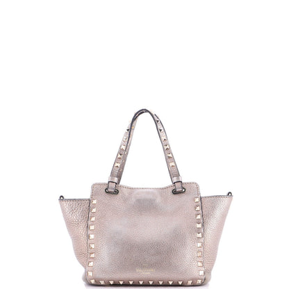 Valentino Garavani Rockstud Tote Pebbled Leather Medium