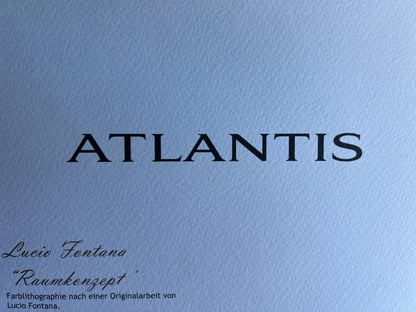 Lucio Fontana Lithograph 1978 - Signed Coa - Hand Numbered