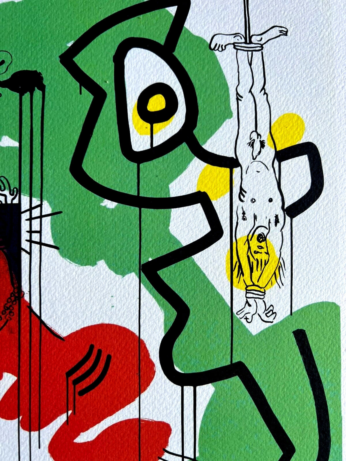 Keith Haring Lithograph Coa Signed Numbered Op Certified
