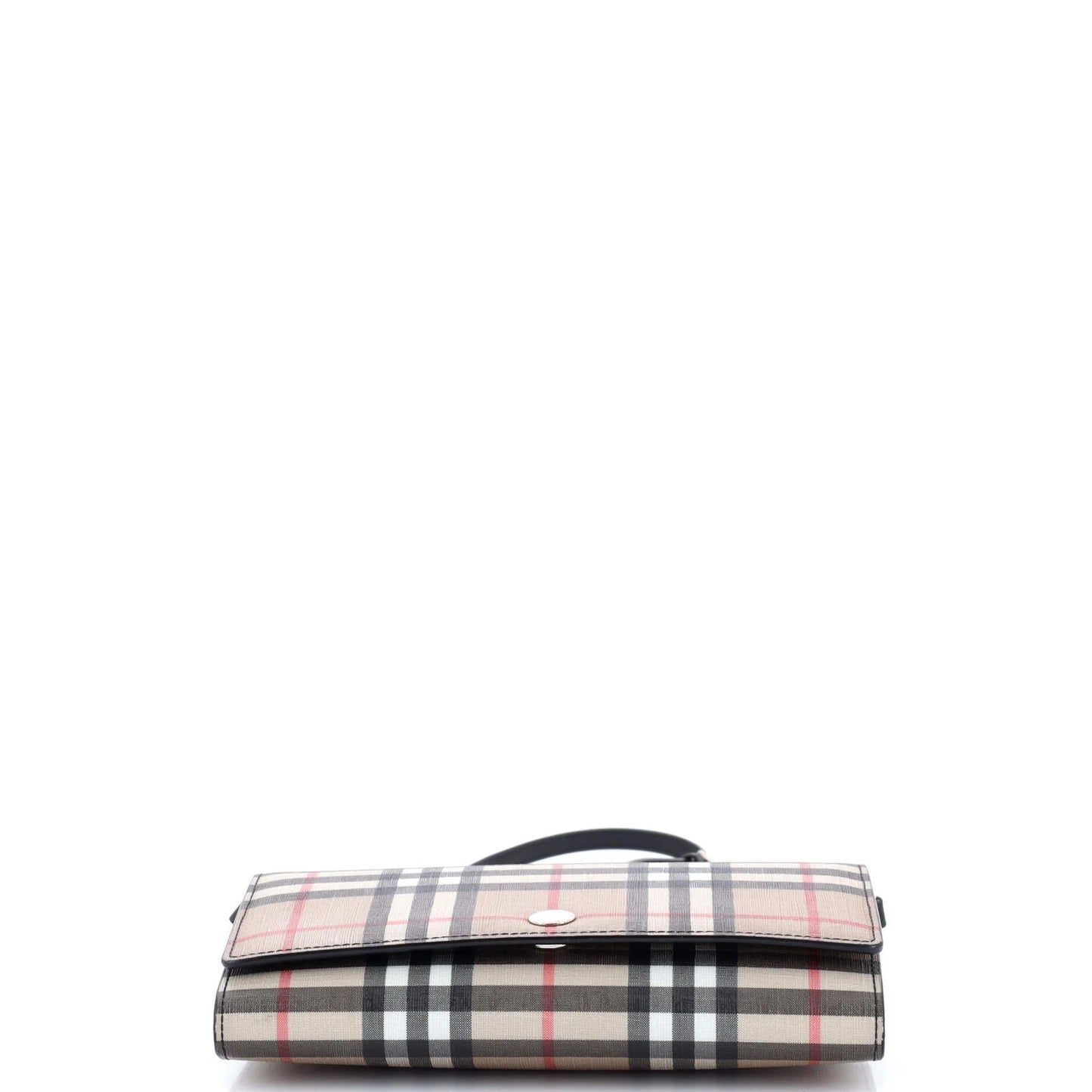 Burberry Hannah Wallet On Strap Vintage Check Canvas