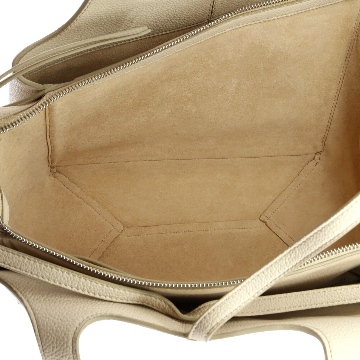 Celine Tri-Fold Shoulder Bag Grained Calfskin Small