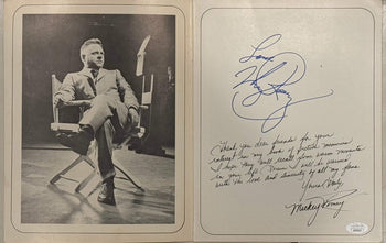 Mickey Rooney Autographed Photo Memories Program (Jsa)