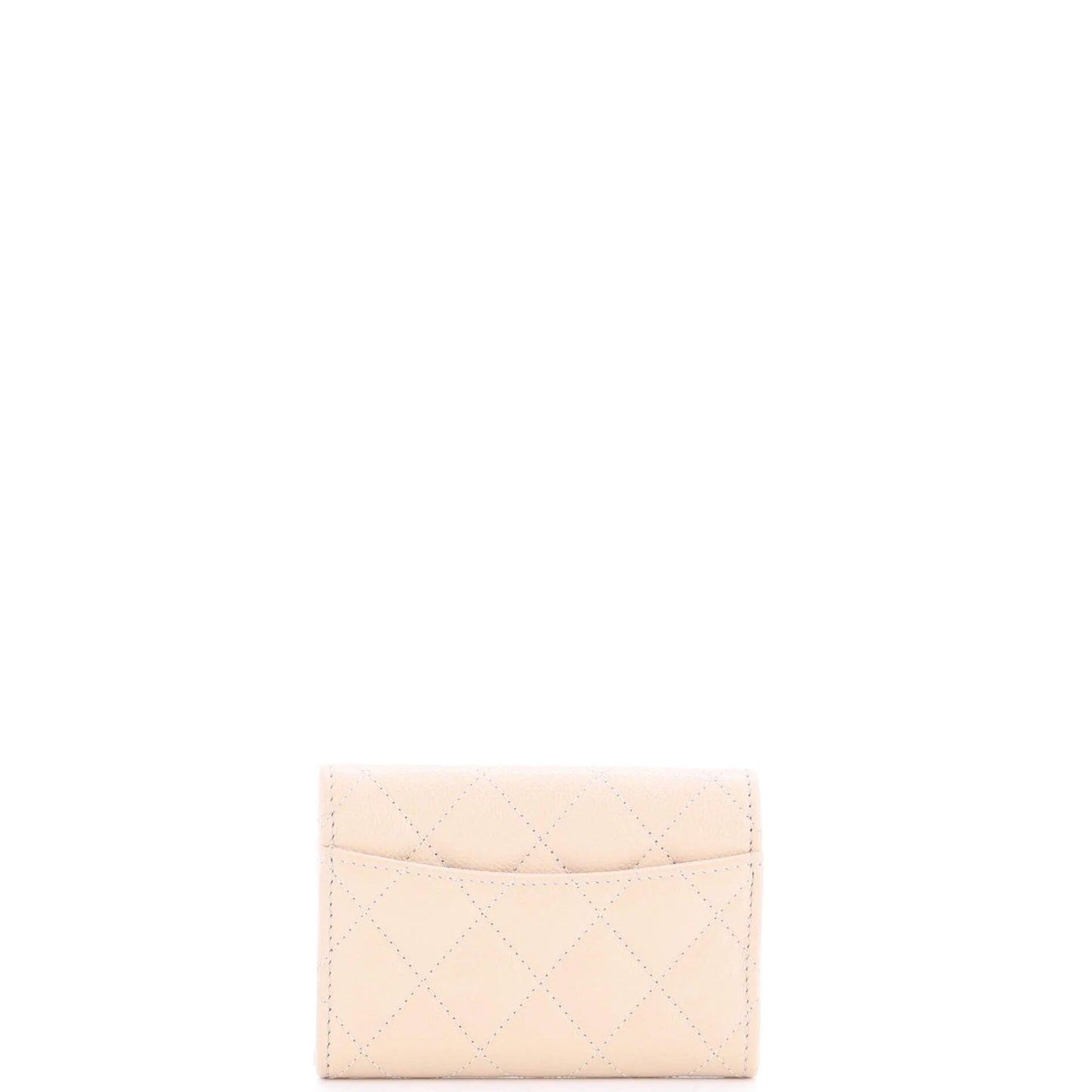Chanel Classic Flap Card Case Quilted Caviar