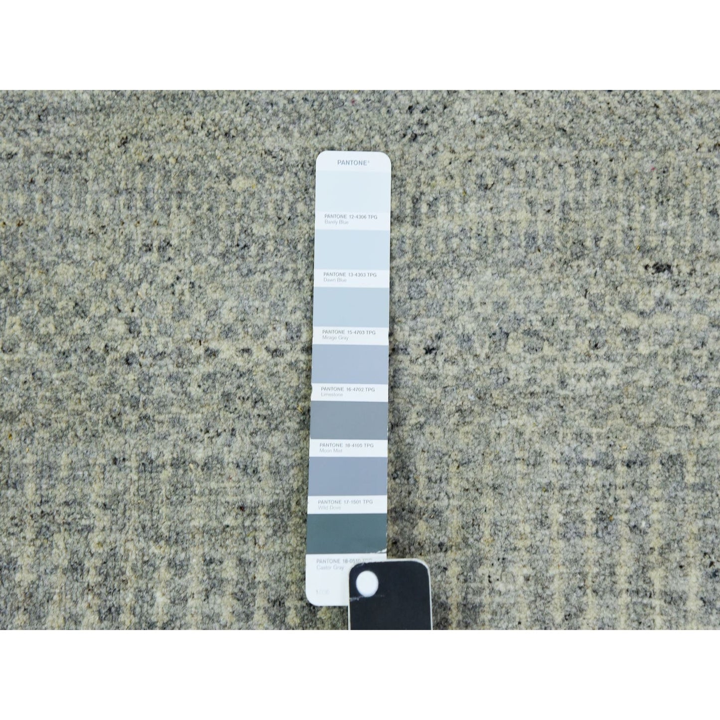 11'10"X15'4" Templeton Gray Undyed Wool Hand Knotted Grass Oversized Rug