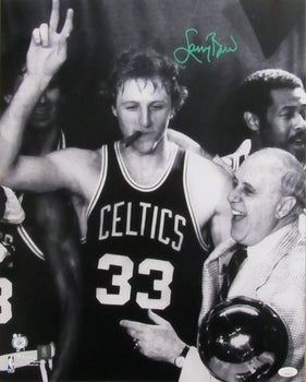 Larry Bird Hof Signed/Auto 16X20 Photo Boston