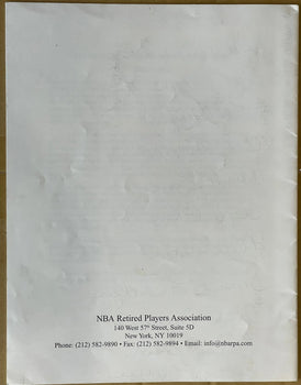 2002 Nba All-Star Retired Players Association Sunday Brunch Program