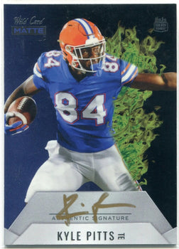 Kyle Pitts Autographed 2021 Wild Card Matte Rookie Card #Mrhr-11