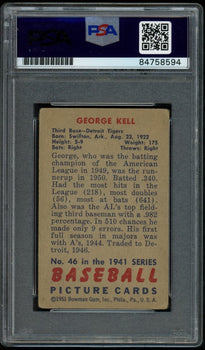 1951 Bowman George Kell Hof #46 Authentic Card