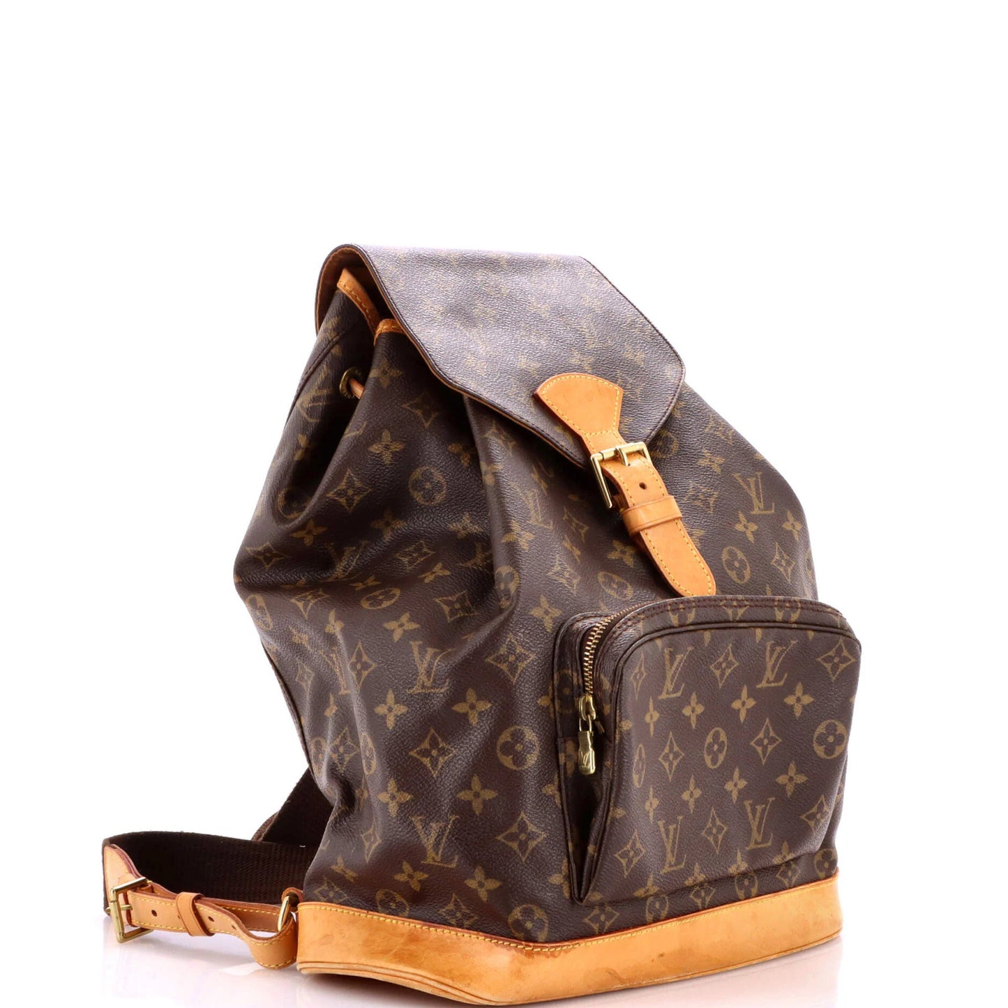 Louis Vuitton Vintage Montsouris Backpack Monogram Canvas Gm