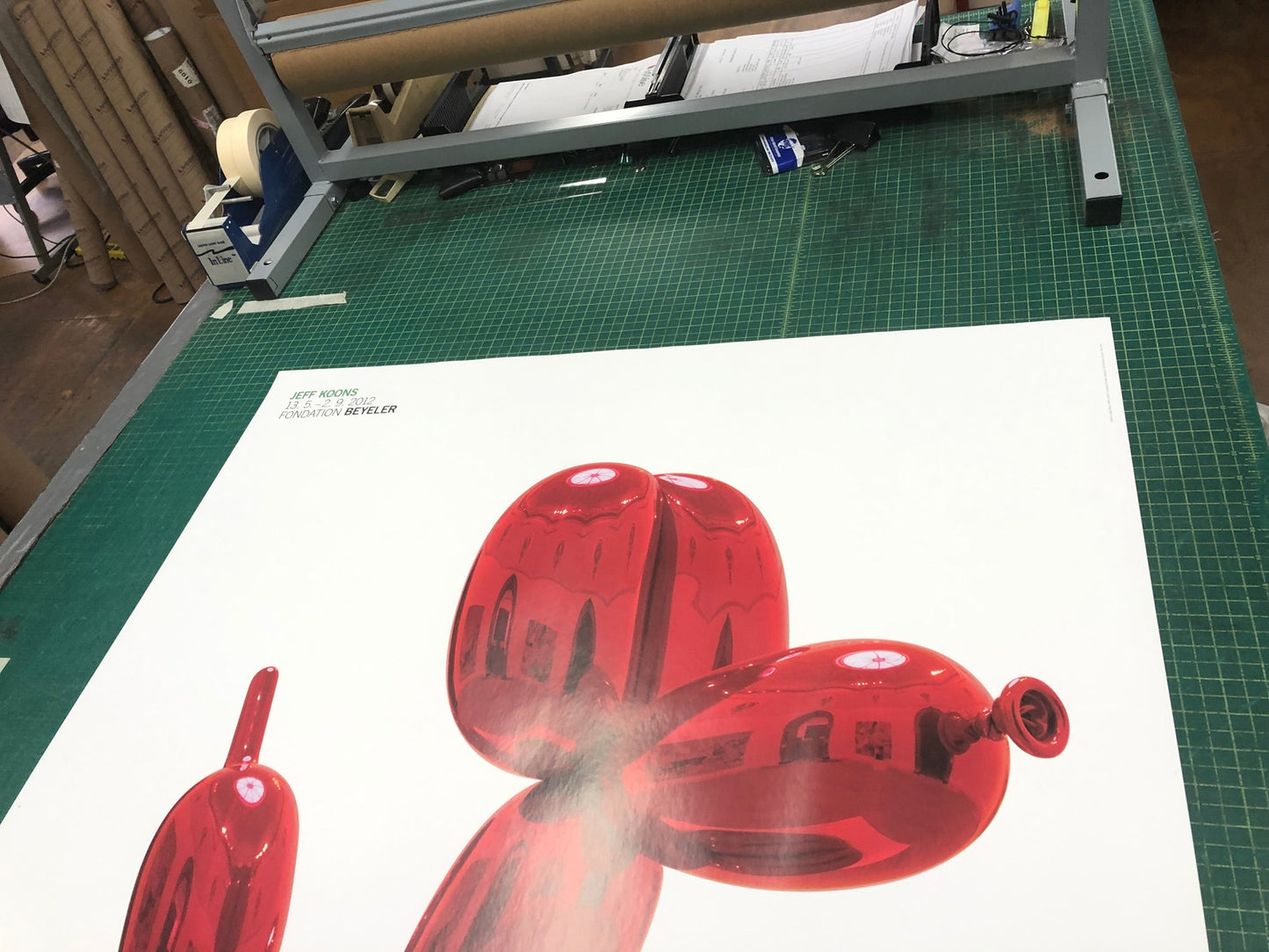 Jeff Koons (After) Balloon Dog (Red), 50.25" x 35.25", 2012 Pop Art Poster