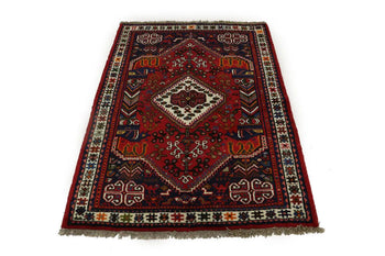 3'5X5' ft Hand-Knotted Tribal Pictorial Style Rug